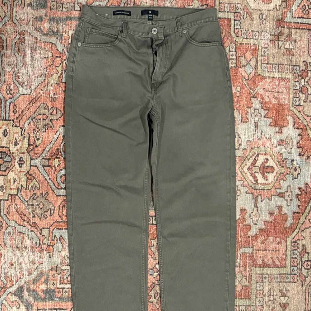 Banana Republic Olive Straight Fit Pants